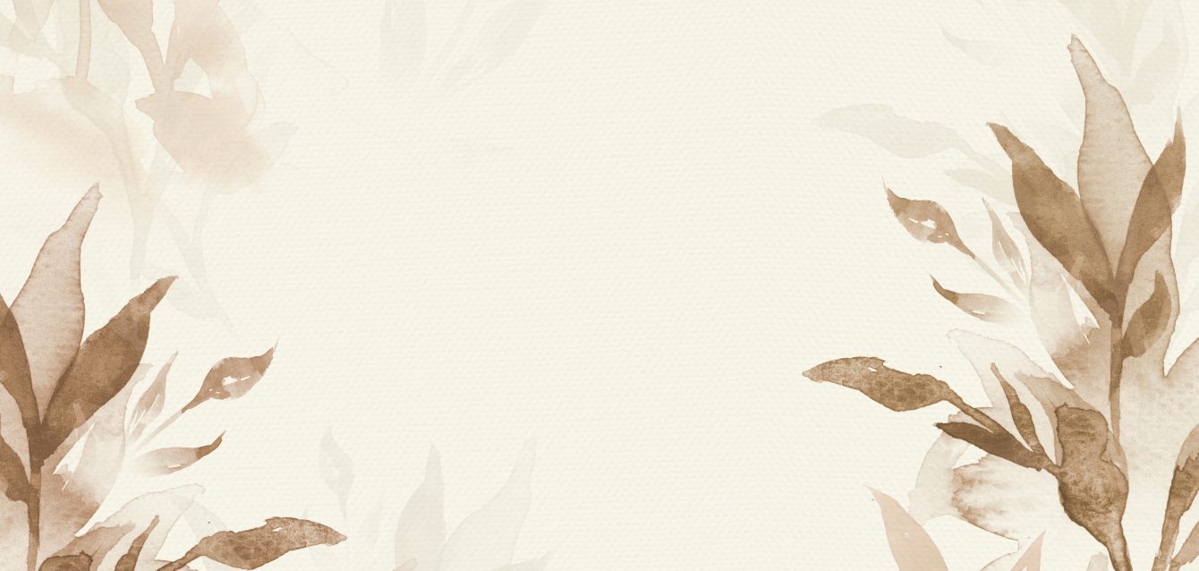 Brown watercolor leaf background aesthetic autumn season